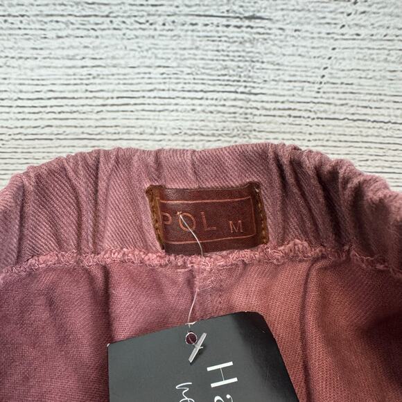 POL Women's Purple Mauve Pull On Ombre Faded Wide Leg Shorts Size Medium - Picture 5 of 7